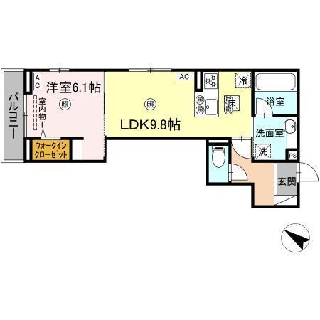 Colermo舟入南（104） 間取り図画像