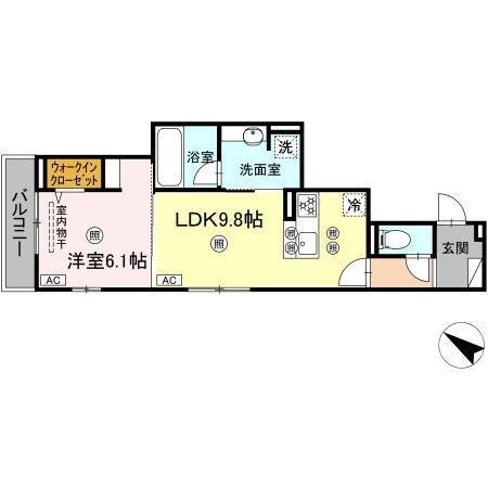Colermo舟入南（203） 間取り図画像