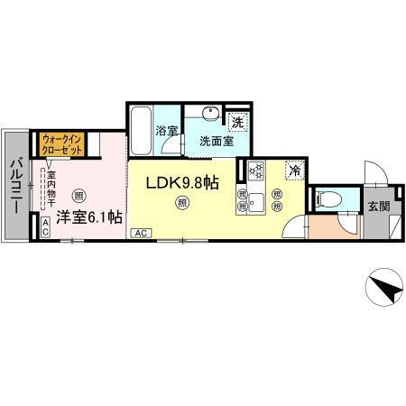 Colermo舟入南（303） 間取り図画像