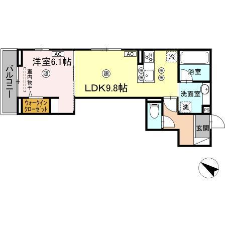 Colermo舟入南（304） 間取り図画像
