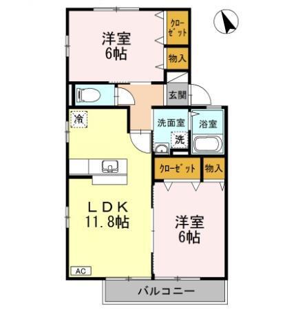プリマベーラⅢ（205） 間取り図画像