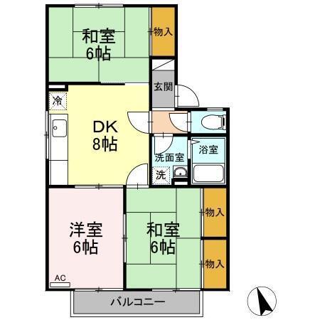 ハイドゥ伴　B棟（B202） 間取り図画像