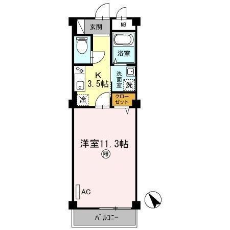 アーバニティあおい祇園（203） 間取り図画像