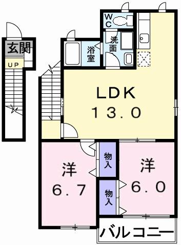 ラ・リビエール（201） 間取り図画像