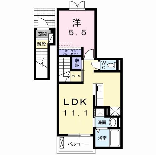 グラシオッソーレ　Ⅱ（202） 間取り図画像