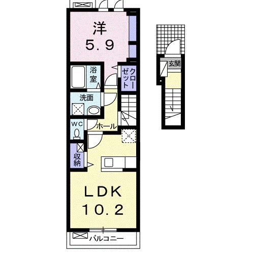 ハル　オーヴェスト（202） 間取り図画像