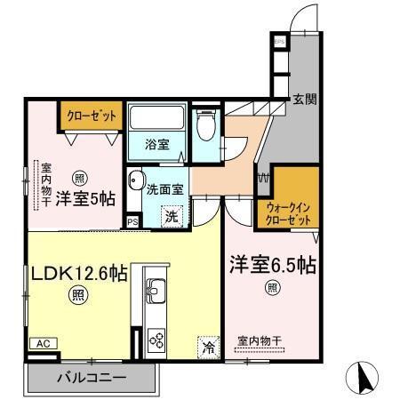 メゾン・ド・シェリⅠ（203） 間取り図画像