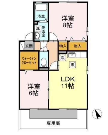 ランピオーネ（101） 間取り図画像