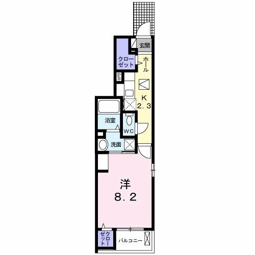 プラテリア　Ⅰ（101） 間取り図画像