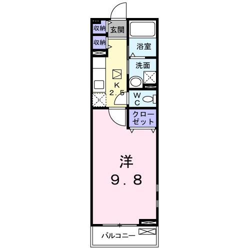 サンセール東野（101） 間取り図画像