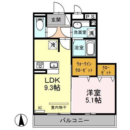 メゾン・レーヴ（203） 間取り図画像