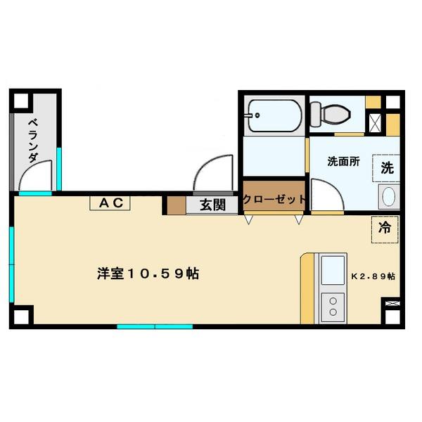 永田ハウス（301） 間取り図画像