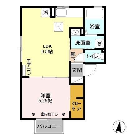 グランモアT・D（101） 間取り図画像
