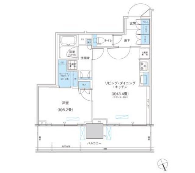 パークシティ柏の葉キャンパス　ザ・ゲートタワー　ウエスト（1112） 間取り図画像