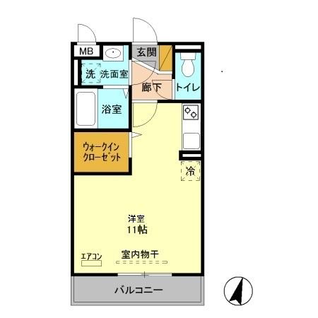 メルヴェーユ八潮中央　Ｂ（205） 間取り図画像