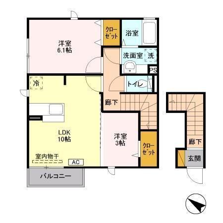 クオシス（201） 間取り図画像