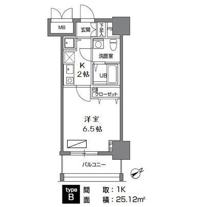 カスタリア三ノ輪（0203） 間取り図画像