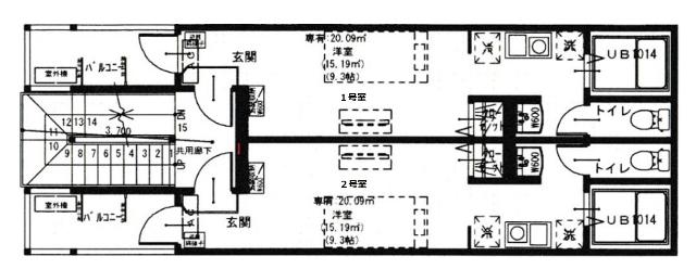  間取り図写真