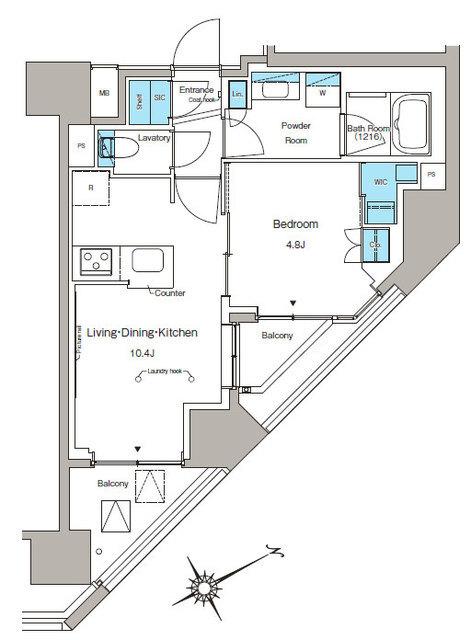 ルフォンプログレ蔵前プレミア（905） 間取り図画像