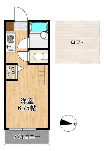 菖蒲アパート（203） 間取り図画像