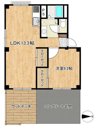 ブルーショア湘南真土（105） 間取り図画像