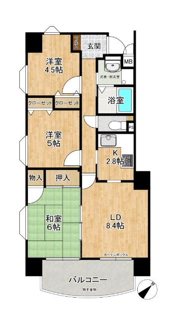 グランピア秦野（303） 間取り図画像