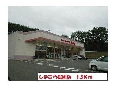 しまむら松園店：1300m