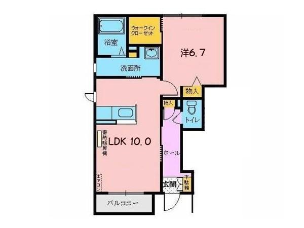 ジェミニ向中野 壱番館（101） 間取り図画像