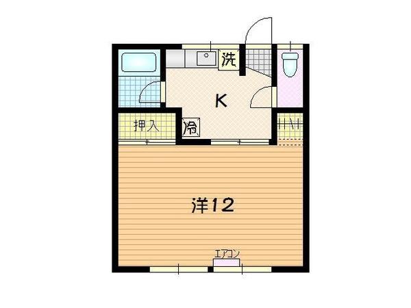 パークサイド（202） 間取り図画像
