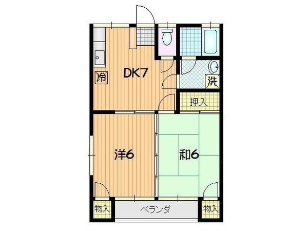 ファミーユＫ−Ａ棟（203） 間取り図画像