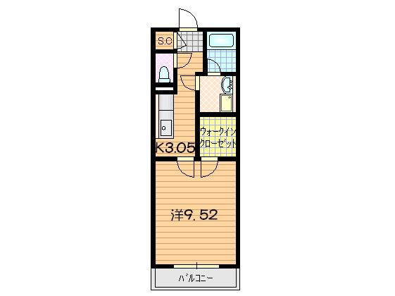Brun Pommier　（ブランポミエ）（202） 間取り図画像