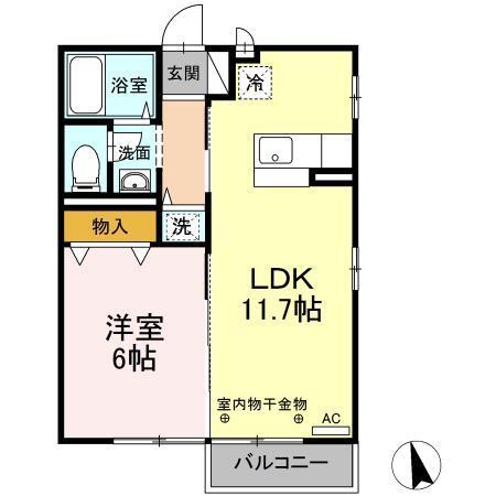 レーベンセイナン（201） 間取り図画像