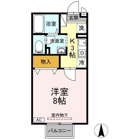 都南ハイツ（202） 間取り図画像