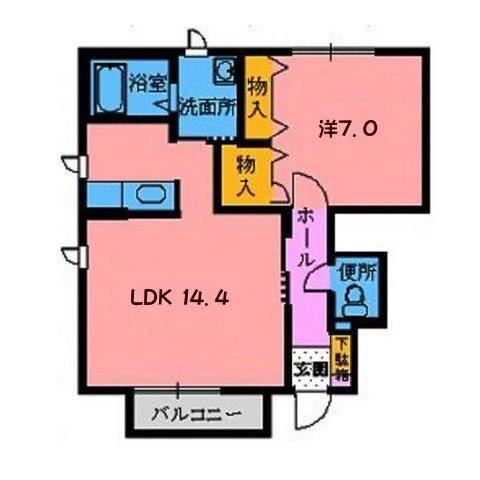 サンボナール　A（101） 間取り図画像
