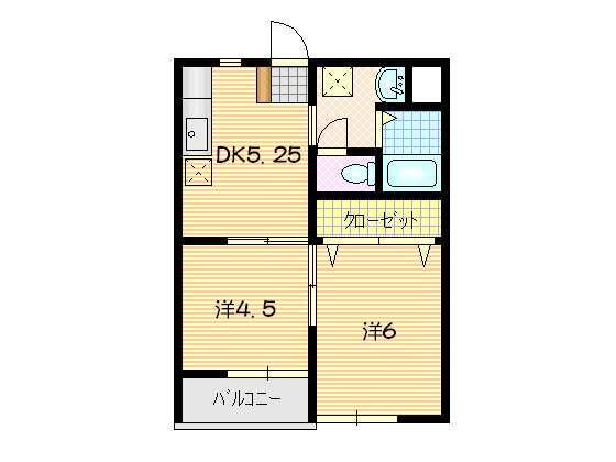 ロイヤルヒルズ南仙北（204） 間取り図画像