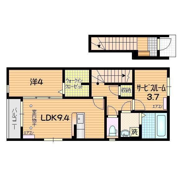 クロノス（201） 間取り図画像