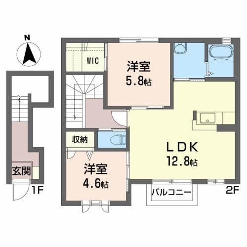 トリプルエイト（202） 間取り図画像
