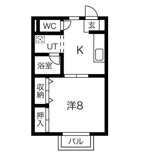 ルーブル大沼（201） 間取り図画像