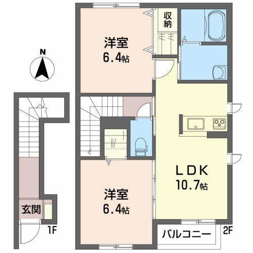 シャーメゾンS（203） 間取り図画像