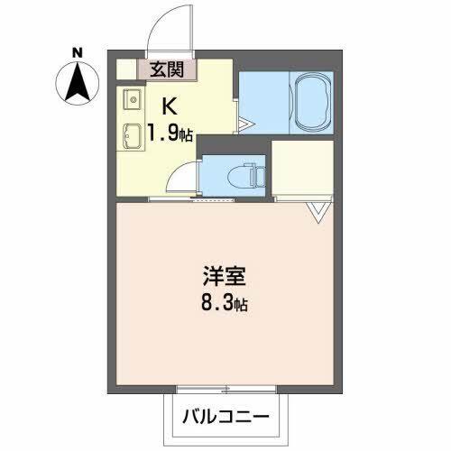 サンカンタン津志田B（202） 間取り図画像