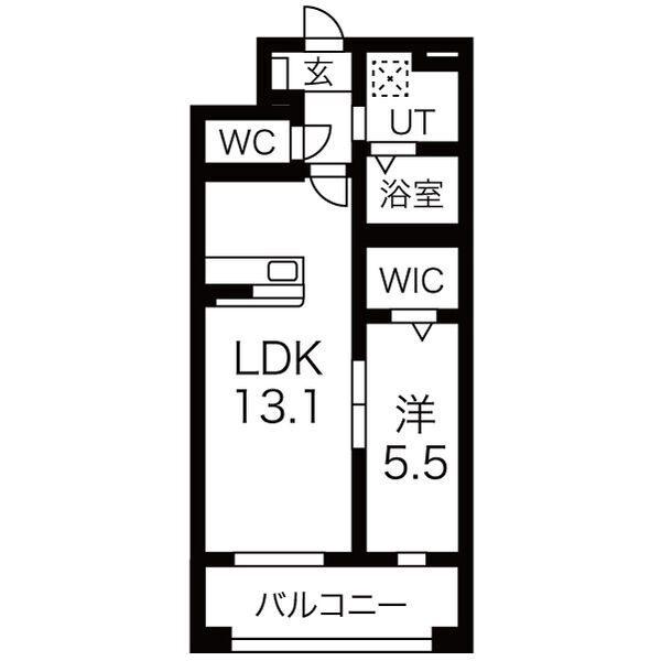 RⅦ(アールセブン)（405） 間取り図画像