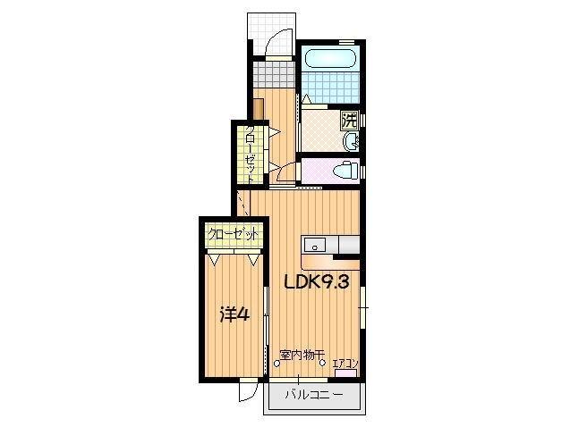 ファーストタウン上堂　A（101） 間取り図画像