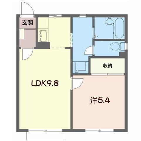 フレグランスＫ（101） 間取り図画像