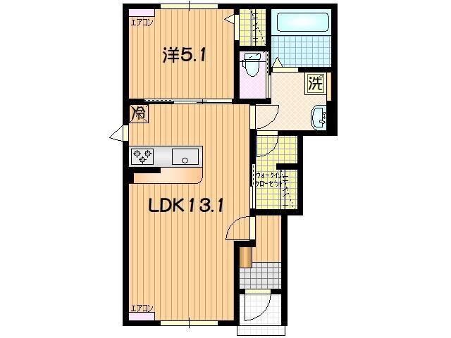 Ｐａｒｋ Ｔｏｗｎ 津志田東（102） 間取り図画像