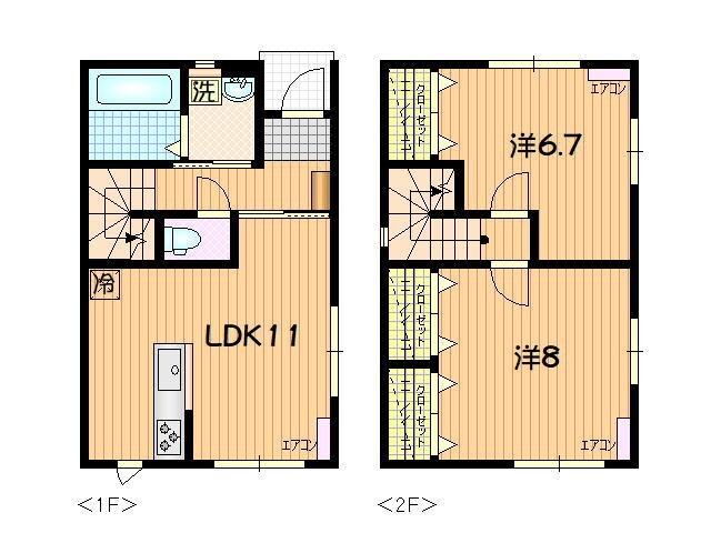 Ｐａｒｋ Ｈｏｍｅ 津志田東 A（3） 間取り図画像