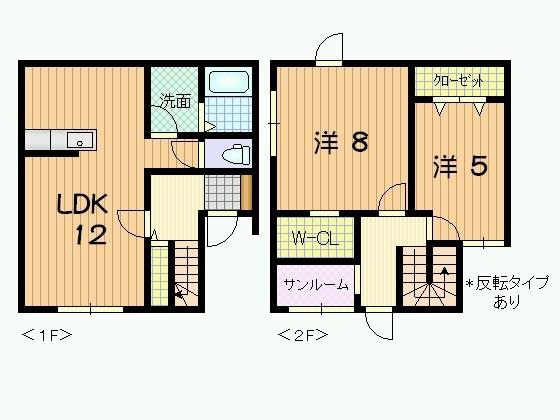 ツイン・ドミール（A） 間取り図画像