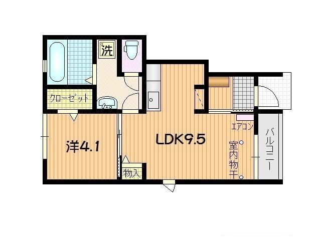 テゾーロ下太田D（103） 間取り図画像
