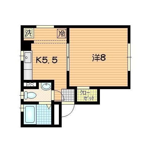 コーポアダマス（203） 間取り図画像