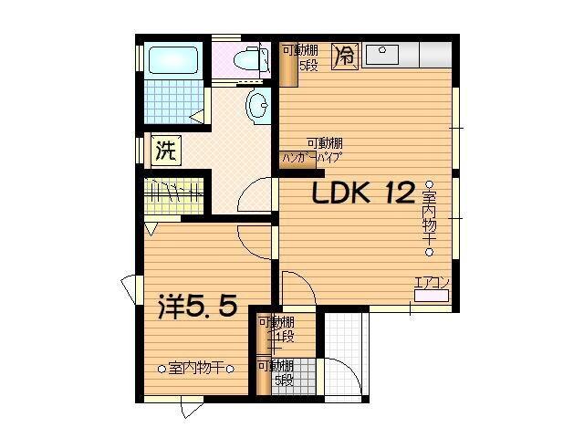 三本柳貸家　（B） 間取り図画像