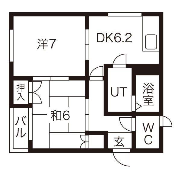 フェアリー　2番館（201） 間取り図画像